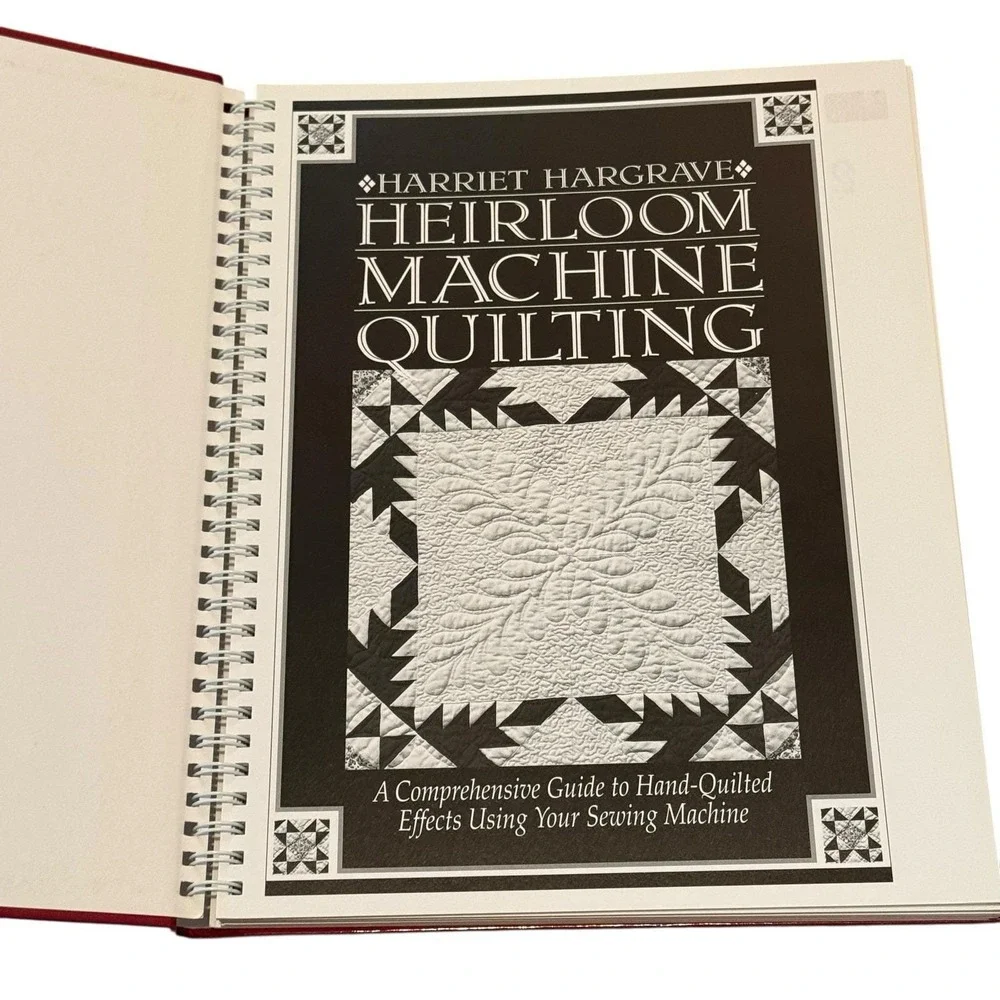 Heirloom Machine‎ Quilting Harriet Hargrave Hardcover Revised Expanded Spiral
